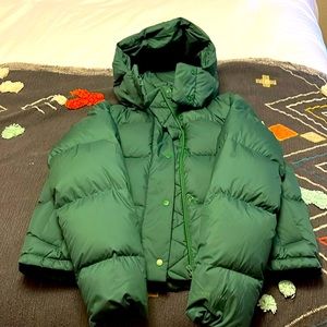 Lululemon Wunder Puff Cropped Jacket. Everglades Green. Size 10.